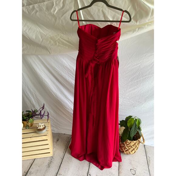 Grace Karin Red Formal Gown - Picture 2 of 3
